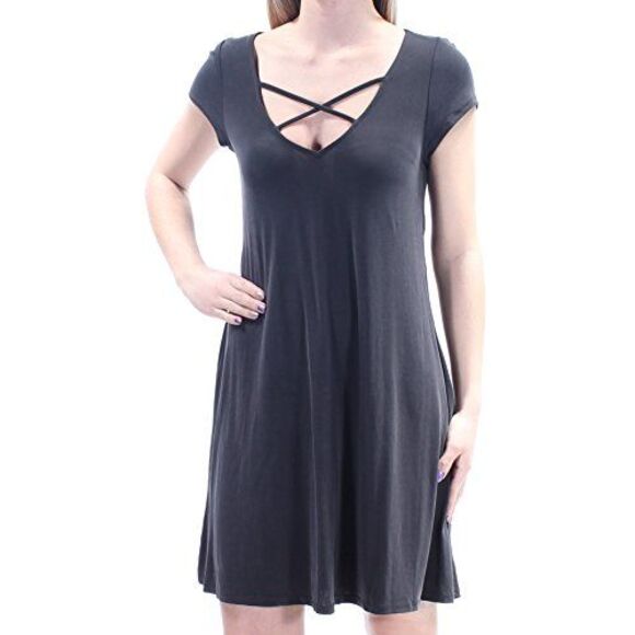 Bar III Crisscross Shift Dress - Picture 2 of 3